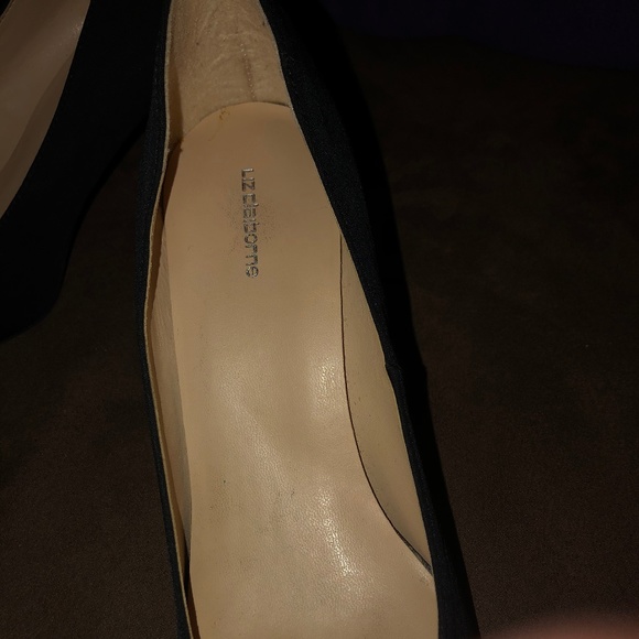 Peep Toe Black Heels - Picture 2 of 4